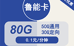 电信鲁能卡29元80G流量